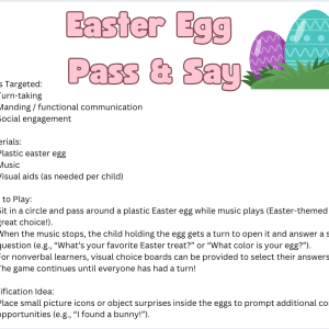 Easter Themed Activity Bundle: Circle Time, Coloring Sheets, Tracing Worksheets, Visuals & Matching Stimuli